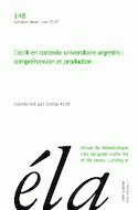 Études de linguistique appliquée, no 148